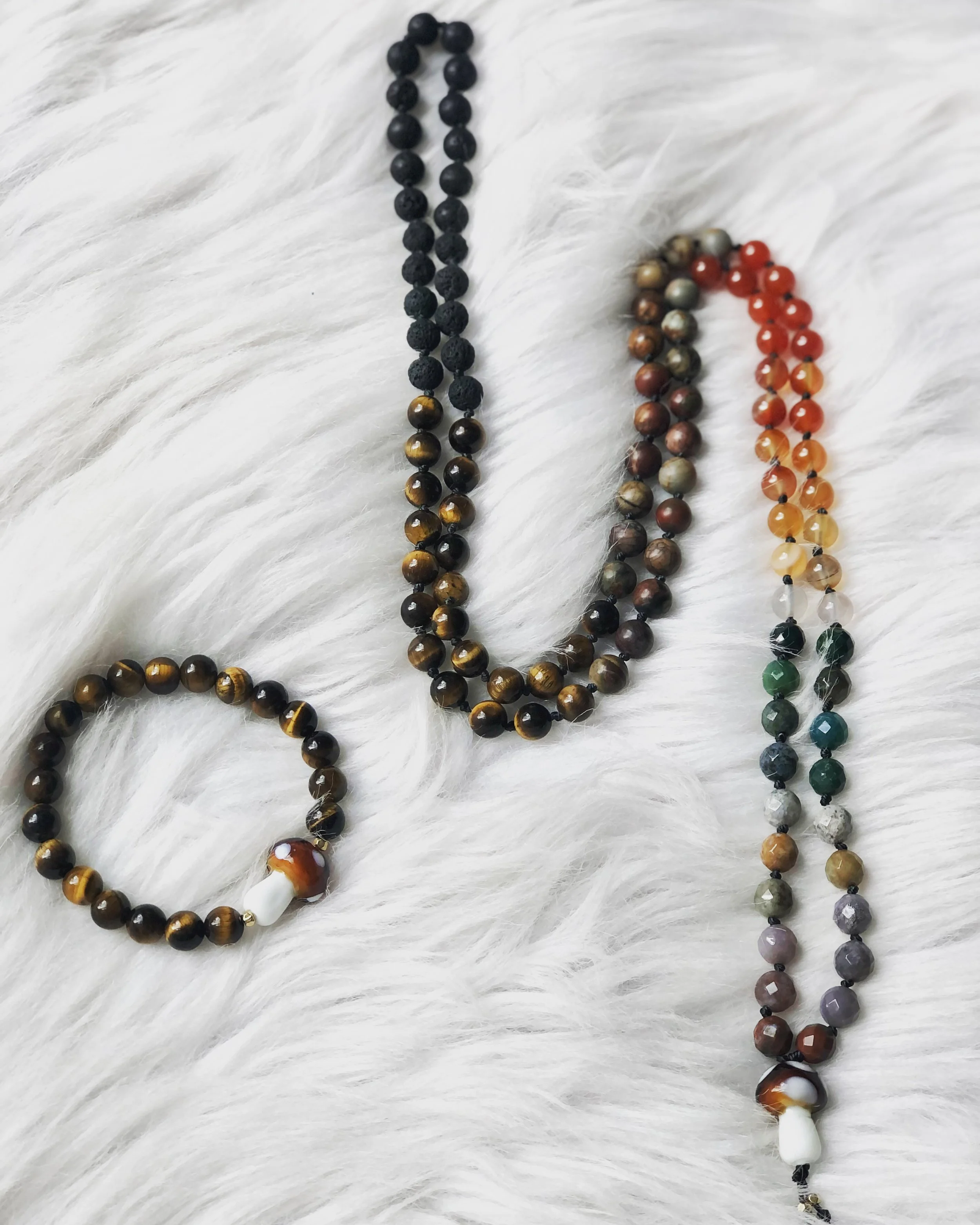 Mushroom Mala & Bracelet Gift Set
